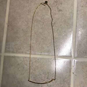 Gorjana Hammered Gold Bar Necklace